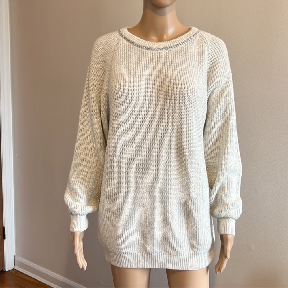 Vintage KNITIVO || Knit Crew Neck Sweater Size 42 Medium